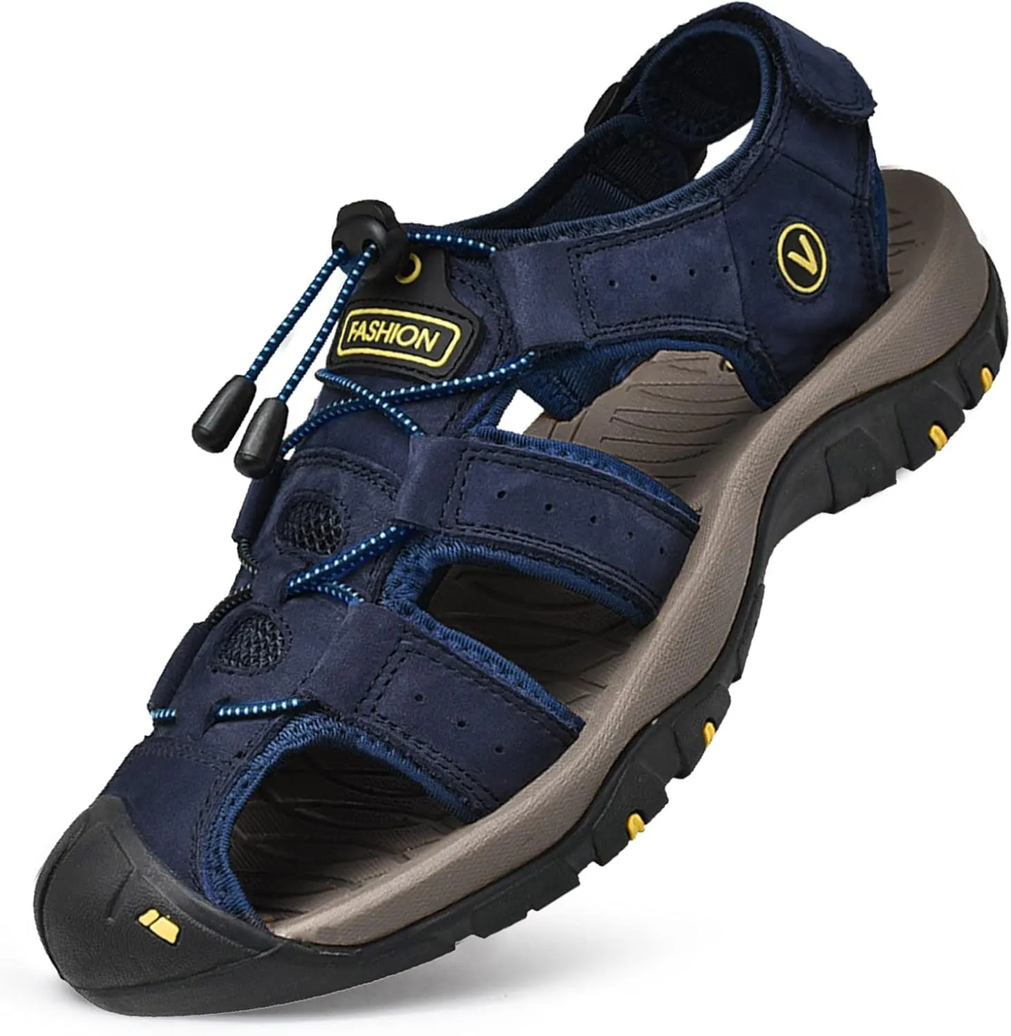Outdoor Summer Walking Beach Hiking Fishing Barefoot Footwear Shoes Leather Sandals For Men Mens Comfort Sandals