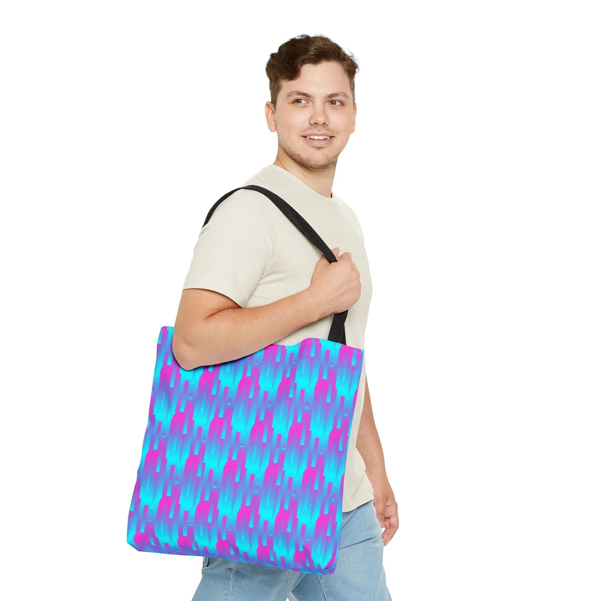 Pink & Blue LinesBaby Blue-Tote Bag (AOP)