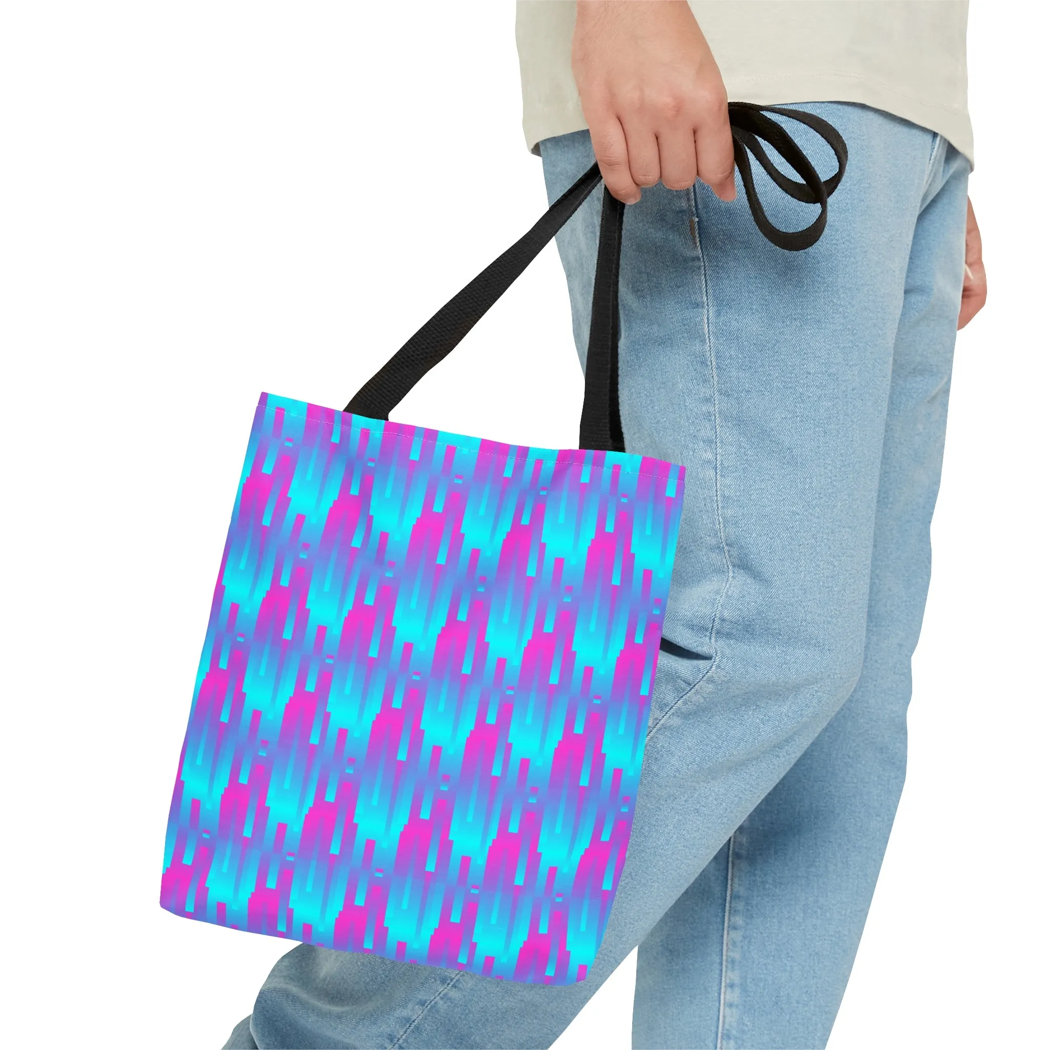 Pink & Blue LinesBaby Blue-Tote Bag (AOP)