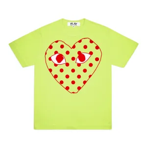 Play Comme des Garçons - Bright Spotted Heart T-Shirt - (Green)
