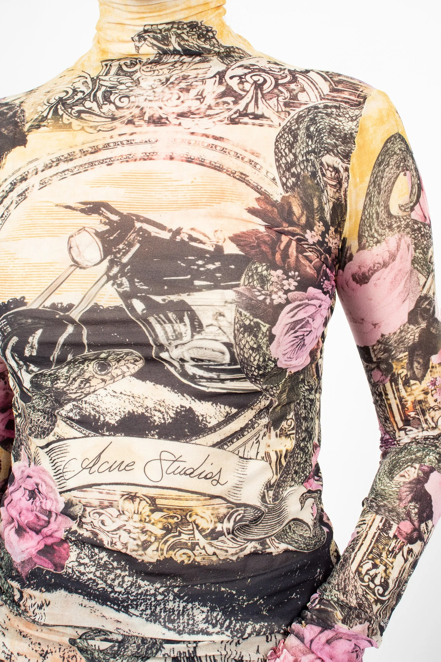 Printed Seamless T-Shirt Pink Multi