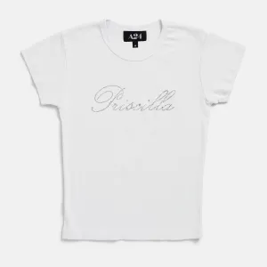 Priscilla Rhinestoned Babydoll Tee
