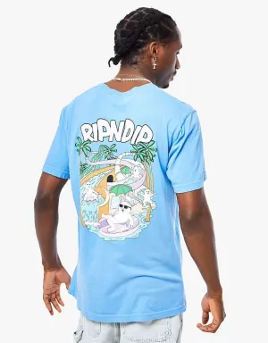 RIPNDIP Slide Into Summer T-Shirt - Cornflower