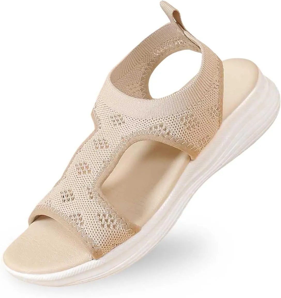 Sandals for Women 2025 Mesh Orthopedic Sandals with Arch Support Open Toe Breathable Summer Beach Vacation Shoes