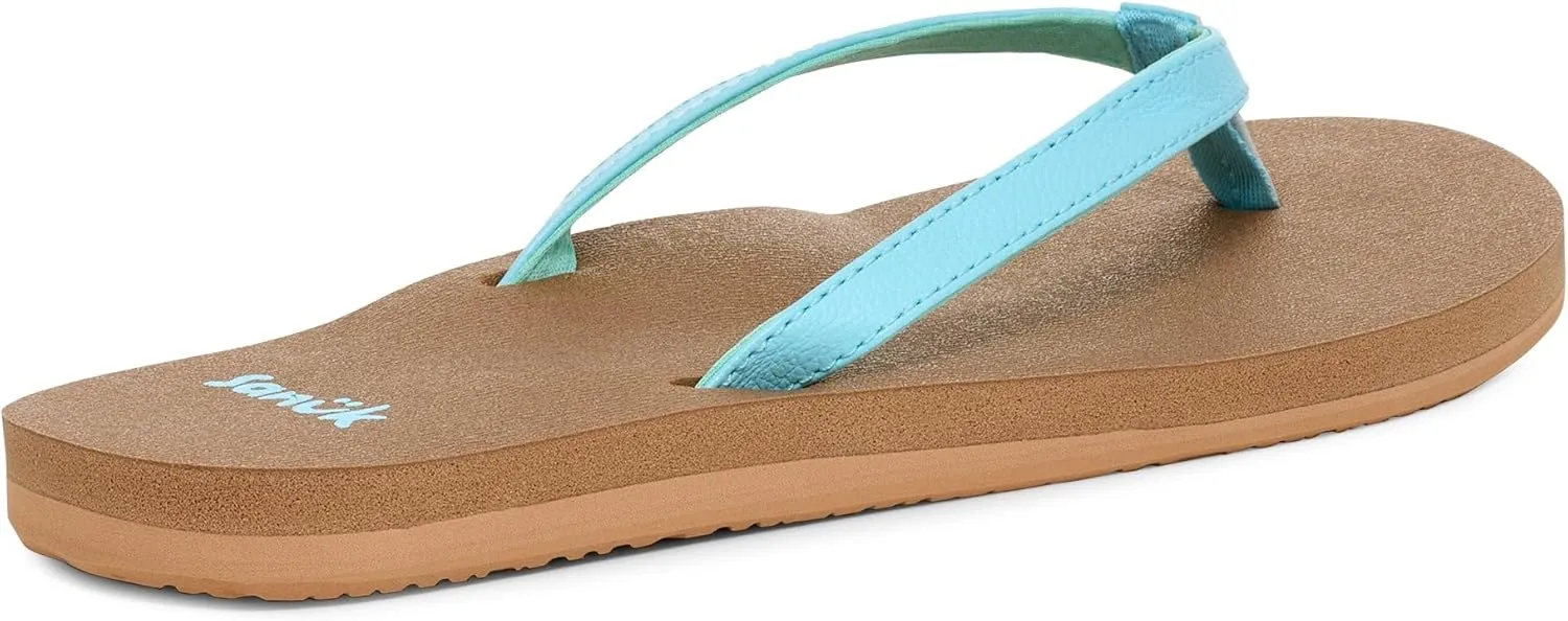 Sanuk Yoga Joy | Flip Flops for Women | Yoga Sandals For Women | Women's Beach Sandals | Memory Foam Footbed