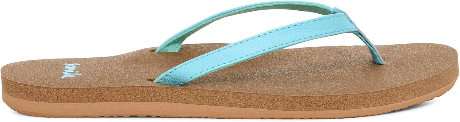 Sanuk Yoga Joy | Flip Flops for Women | Yoga Sandals For Women | Women's Beach Sandals | Memory Foam Footbed