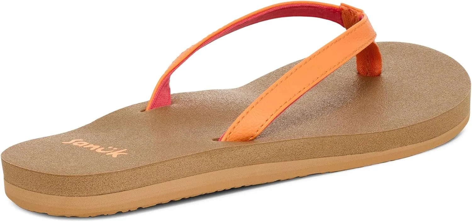 Sanuk Yoga Joy | Flip Flops for Women | Yoga Sandals For Women | Women's Beach Sandals | Memory Foam Footbed