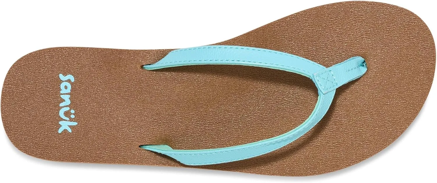 Sanuk Yoga Joy | Flip Flops for Women | Yoga Sandals For Women | Women's Beach Sandals | Memory Foam Footbed