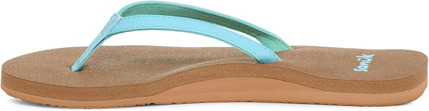 Sanuk Yoga Joy | Flip Flops for Women | Yoga Sandals For Women | Women's Beach Sandals | Memory Foam Footbed