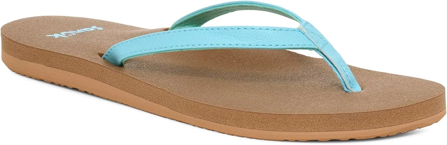 Sanuk Yoga Joy | Flip Flops for Women | Yoga Sandals For Women | Women's Beach Sandals | Memory Foam Footbed