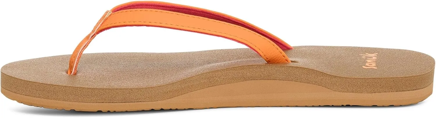 Sanuk Yoga Joy | Flip Flops for Women | Yoga Sandals For Women | Women's Beach Sandals | Memory Foam Footbed