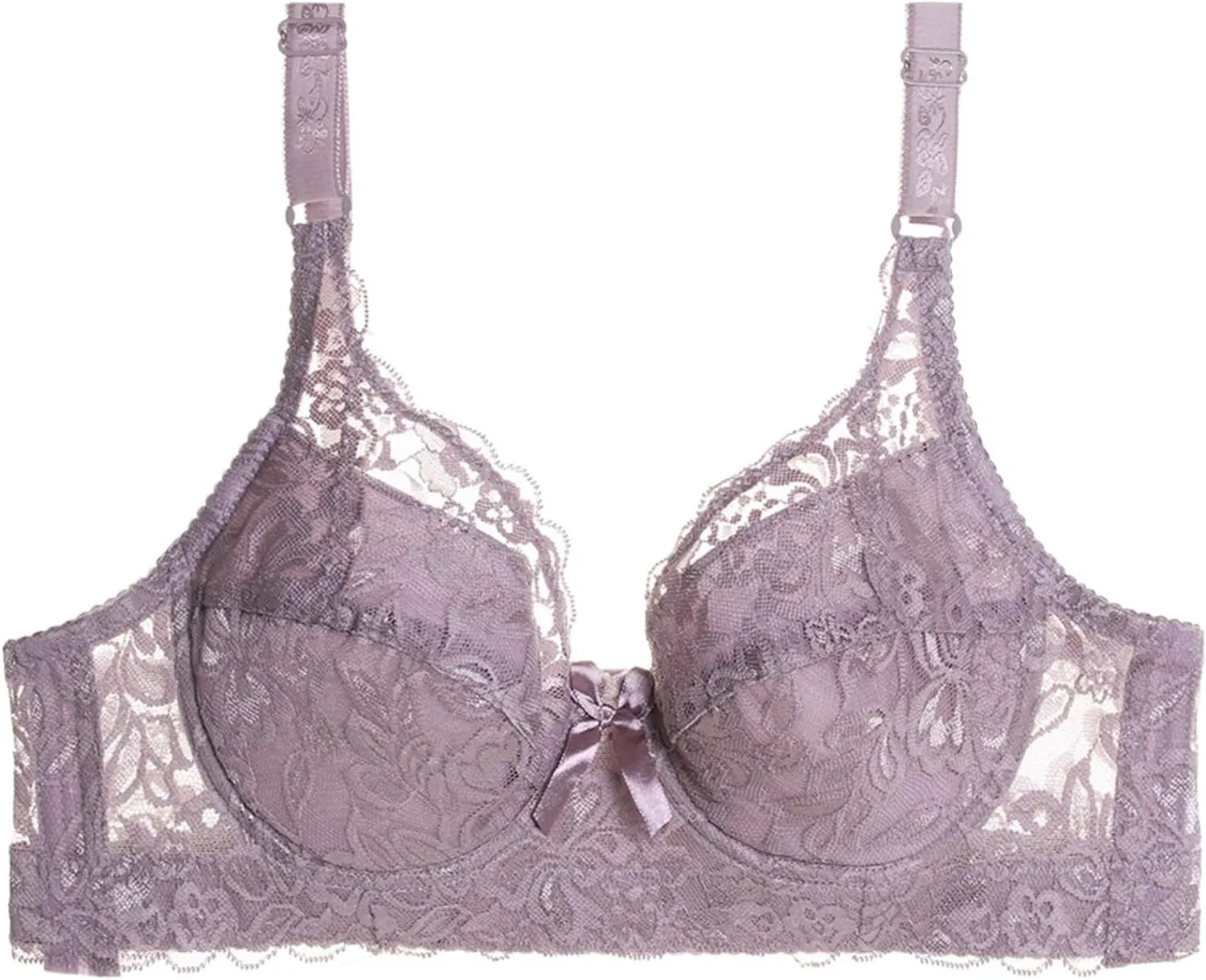Sexy Bras for Women Lace Bralettes with Underwire Push Up Women's Balconette Lingeries Bra