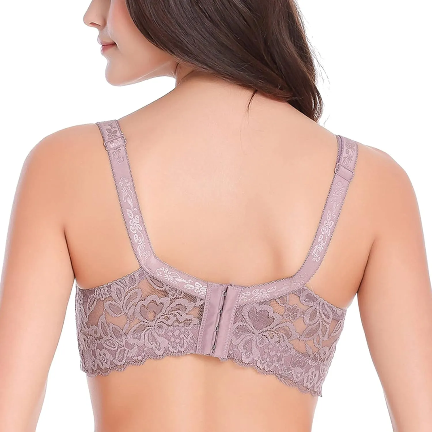 Sexy Bras for Women Lace Bralettes with Underwire Push Up Women's Balconette Lingeries Bra