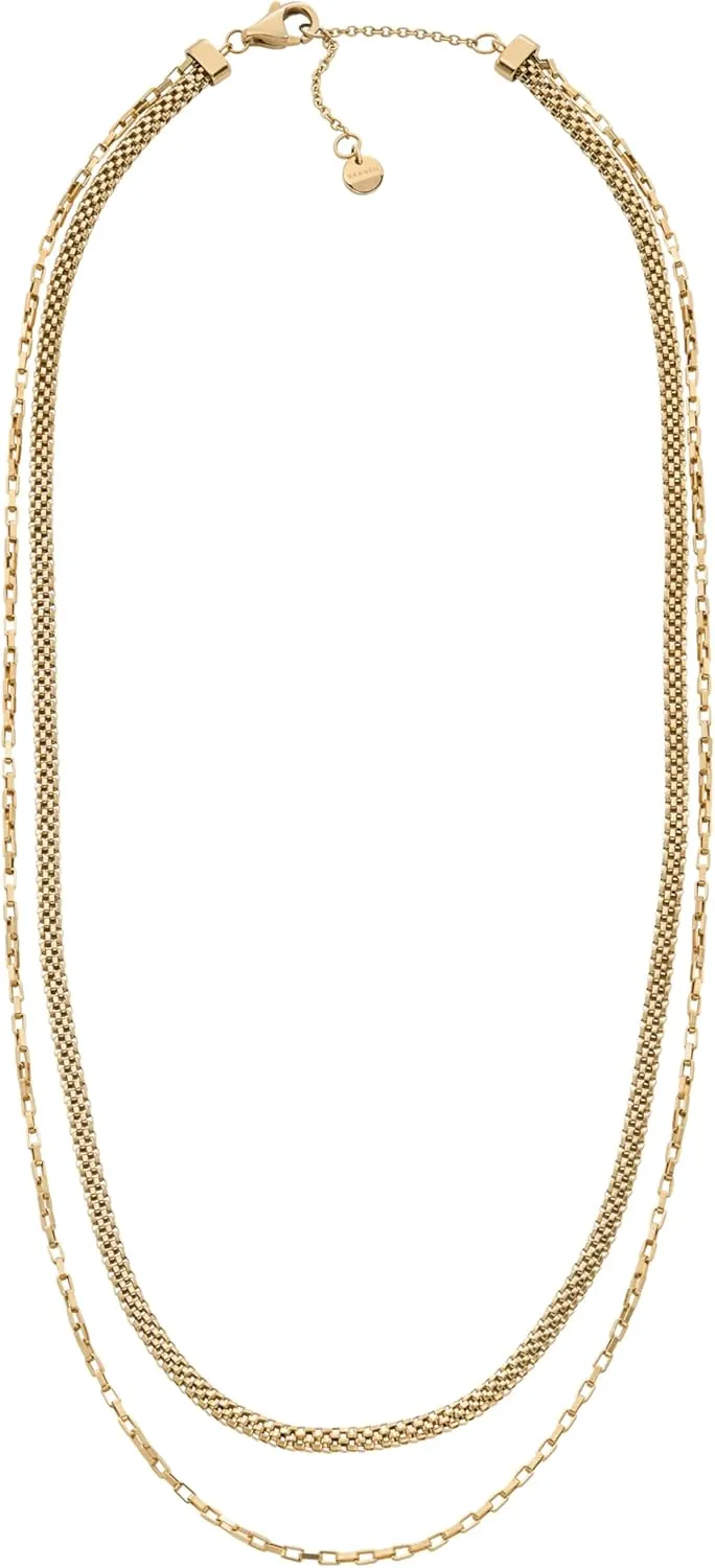 Skagen Women's Trendy Silver or Rose Gold Stainless Steel Chain or Pendant Necklace