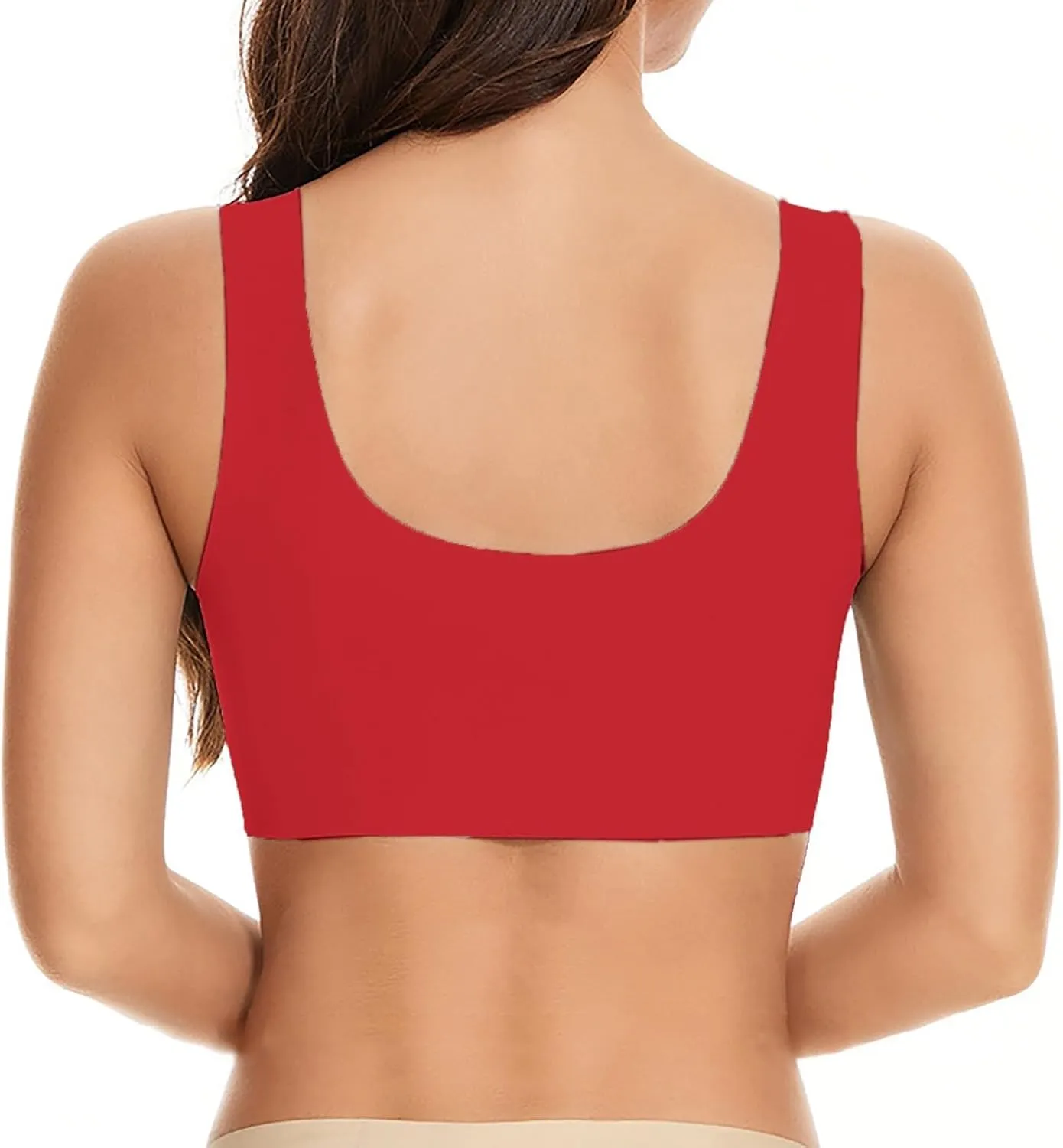 Sport Bras for Women Plus Size No Underwire Breathable Bras Full Coverage Wirefree Soft Cotton Bra Everyday Bras 2024