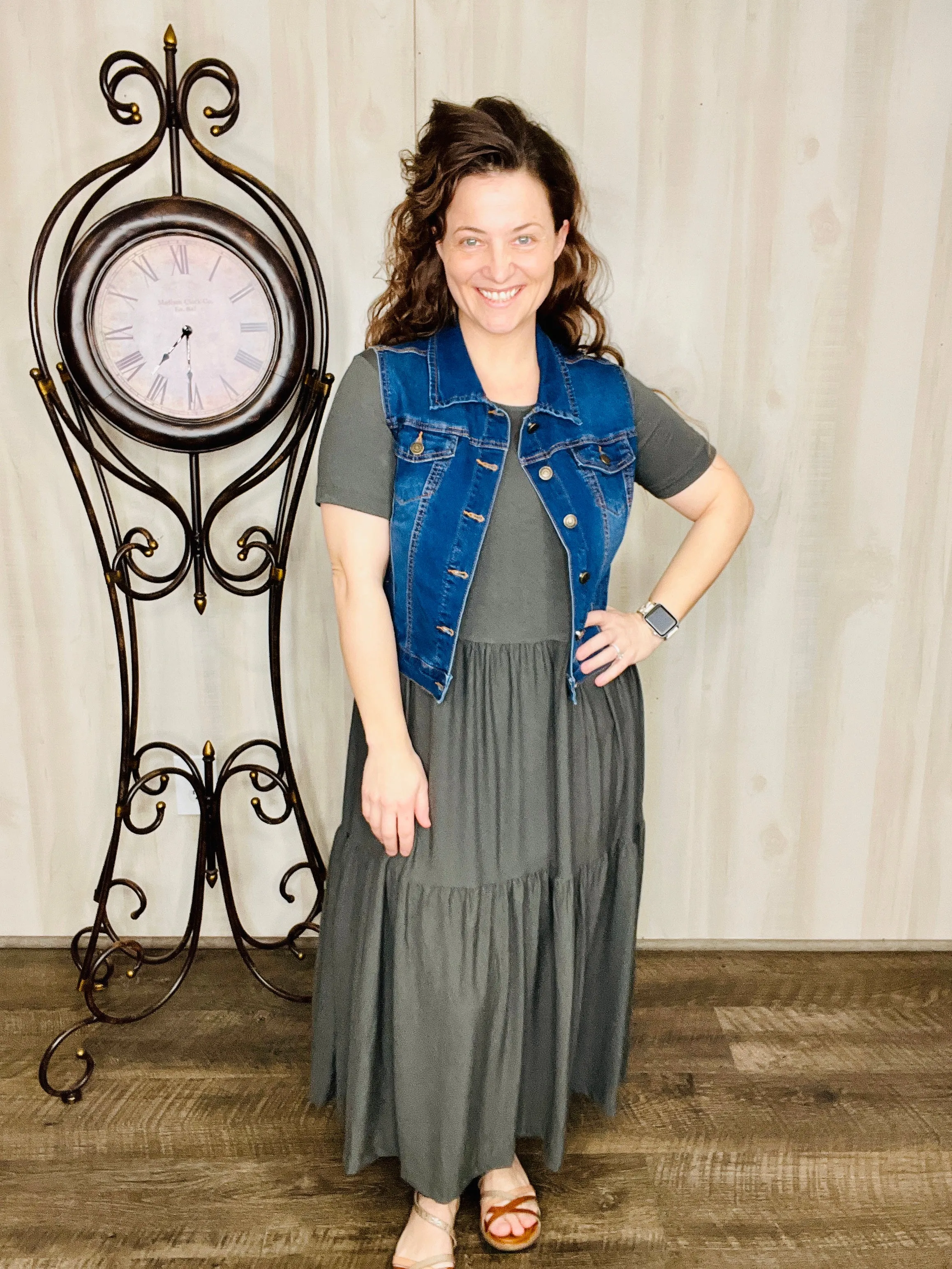 Spring Into Comfort Maxi Dress- Ash Grey