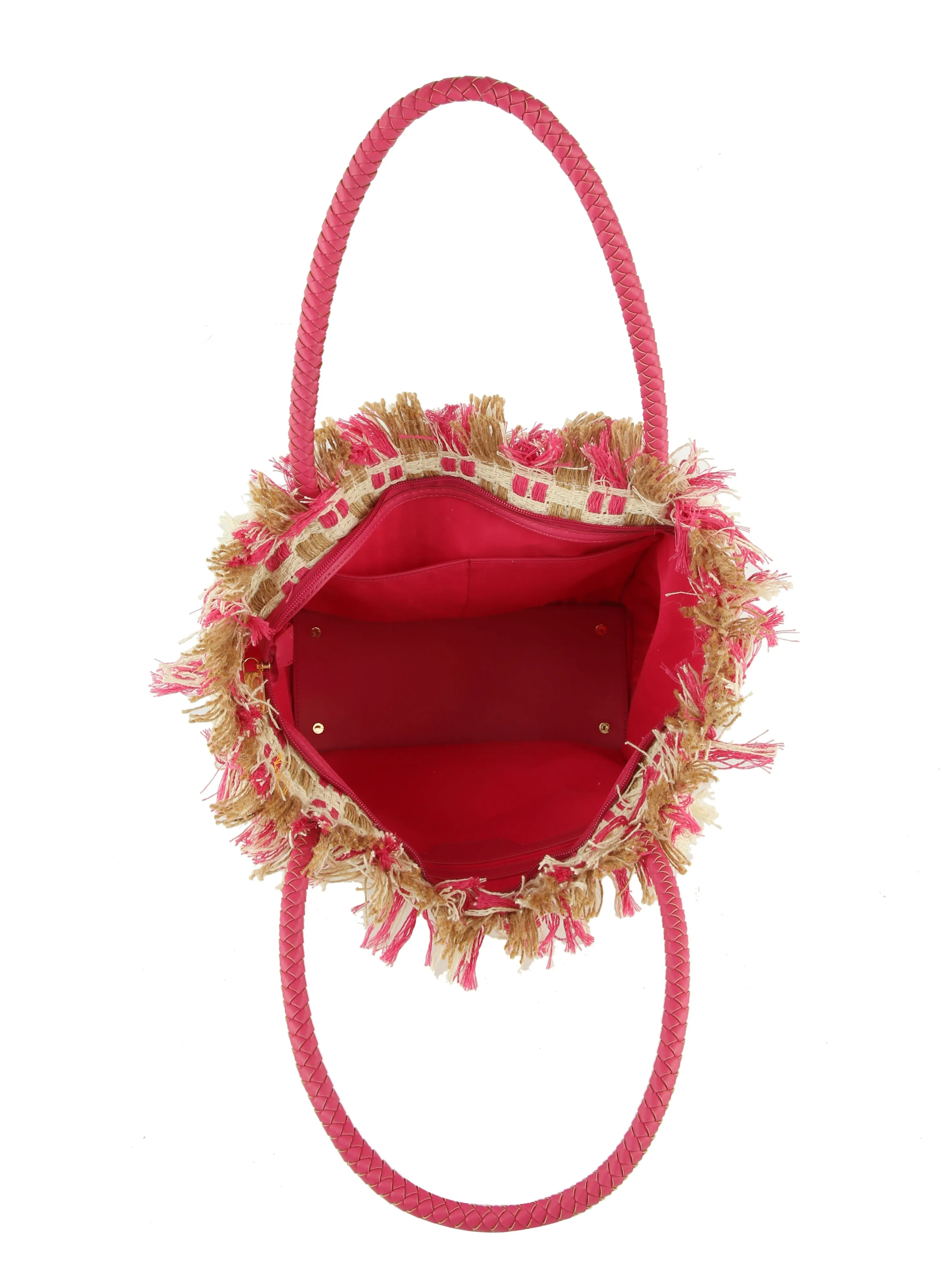 Straw Travel Beach Tote Bag