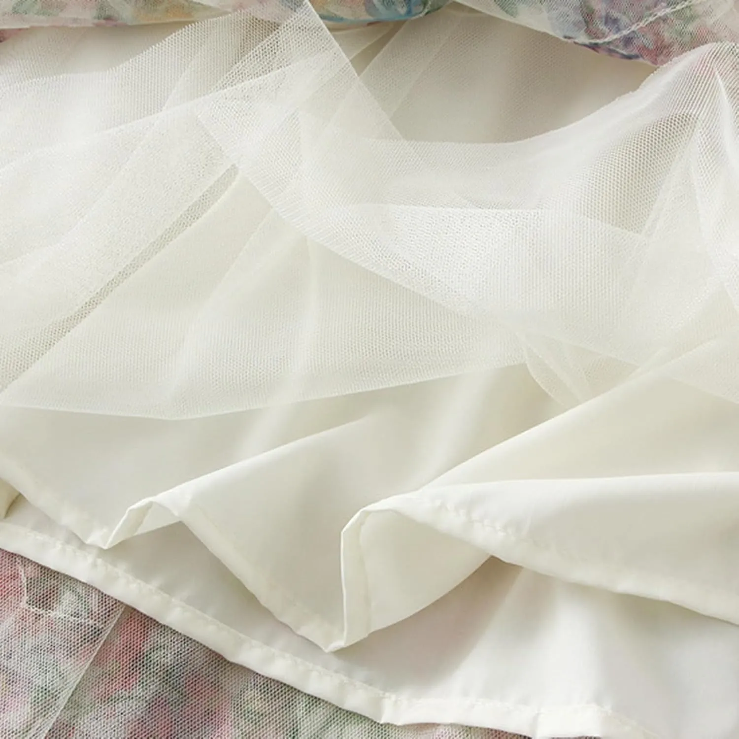 Summer Skirts Midi Skirt Elastic High Waist Flowy Pleated Skirt a Line Mesh Fairy Skirts Long Flowy Skirt