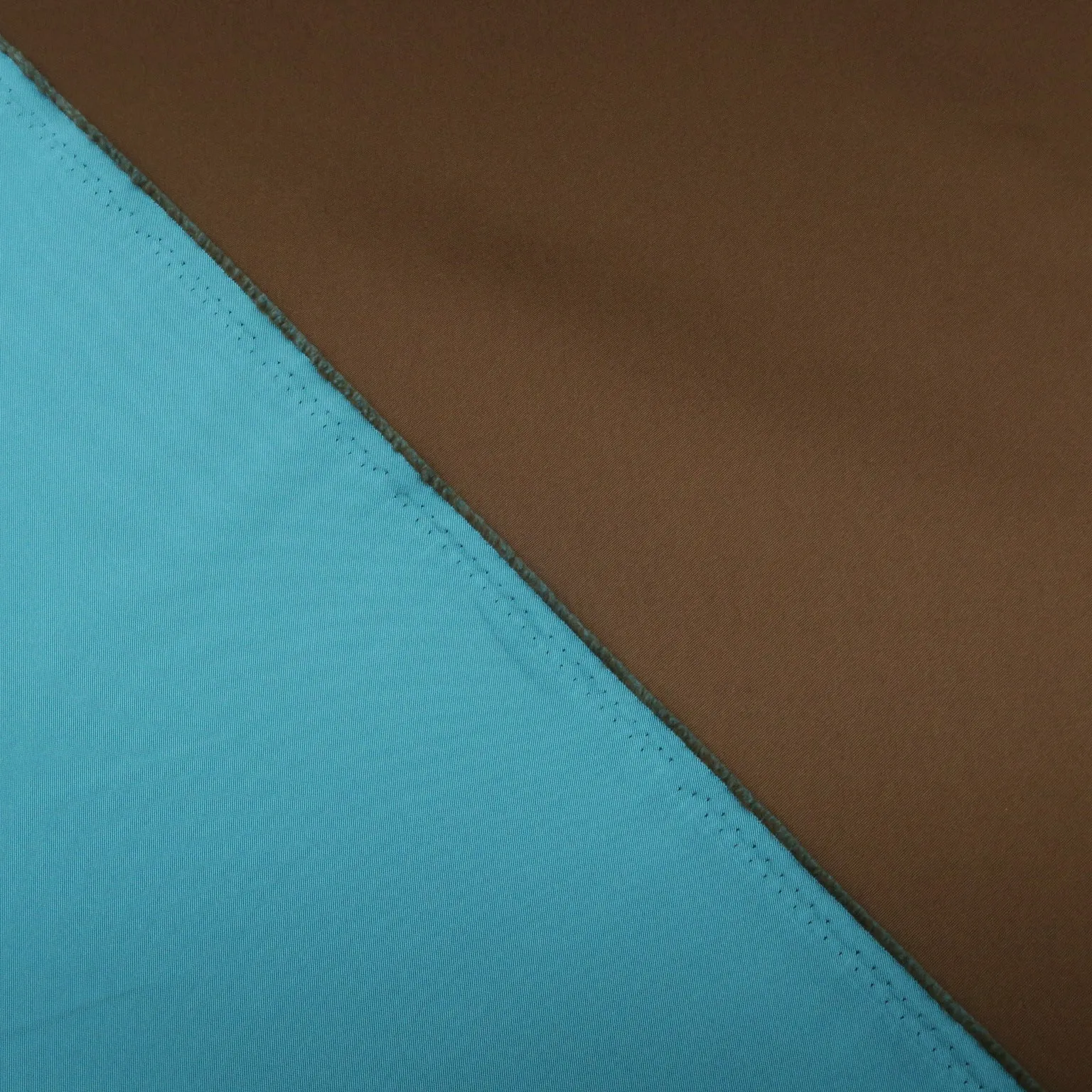 Teal and Brown Double-Sided Stretch Mikado