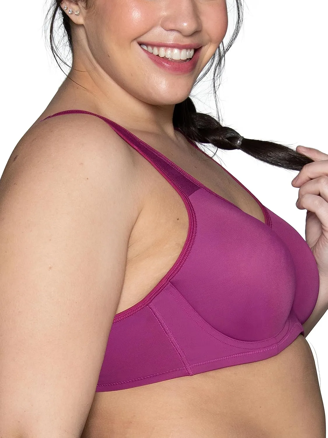 Vanity Fair Womens High Impact Sports Bras for Women, Breathable, Moisture Wicking, Non Padded Cups up to DDD