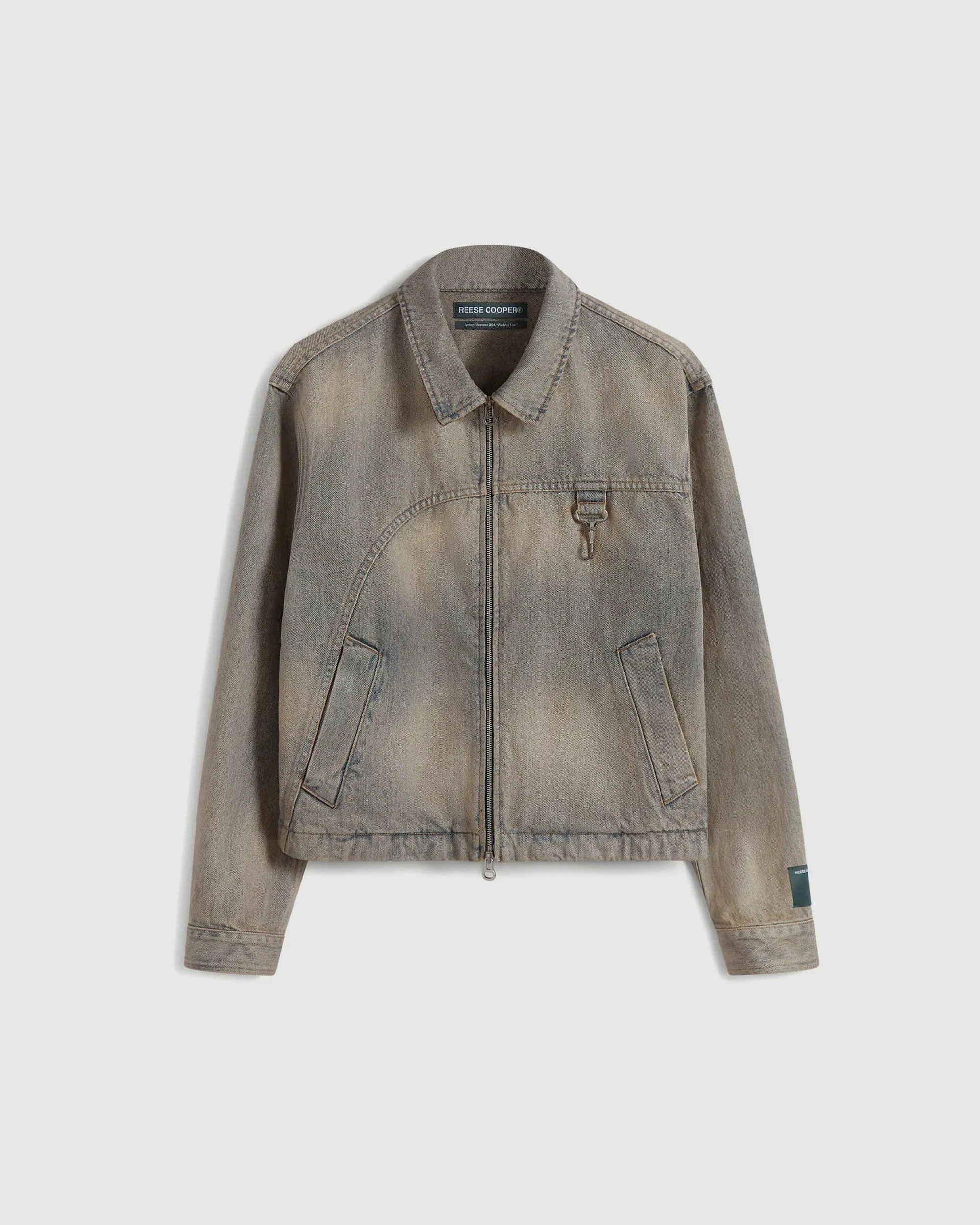 Washed Denim Work Jacket