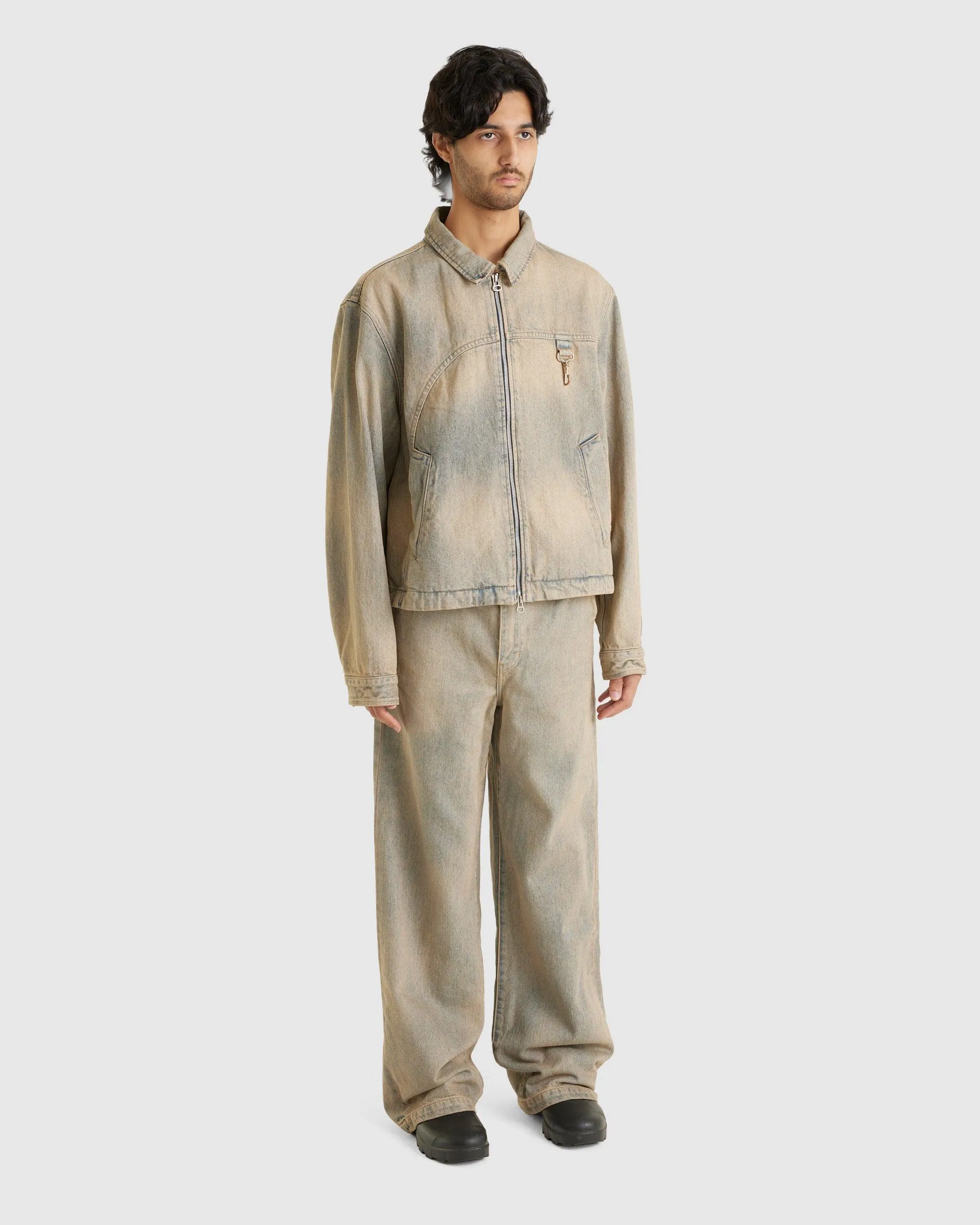 Washed Denim Work Jacket