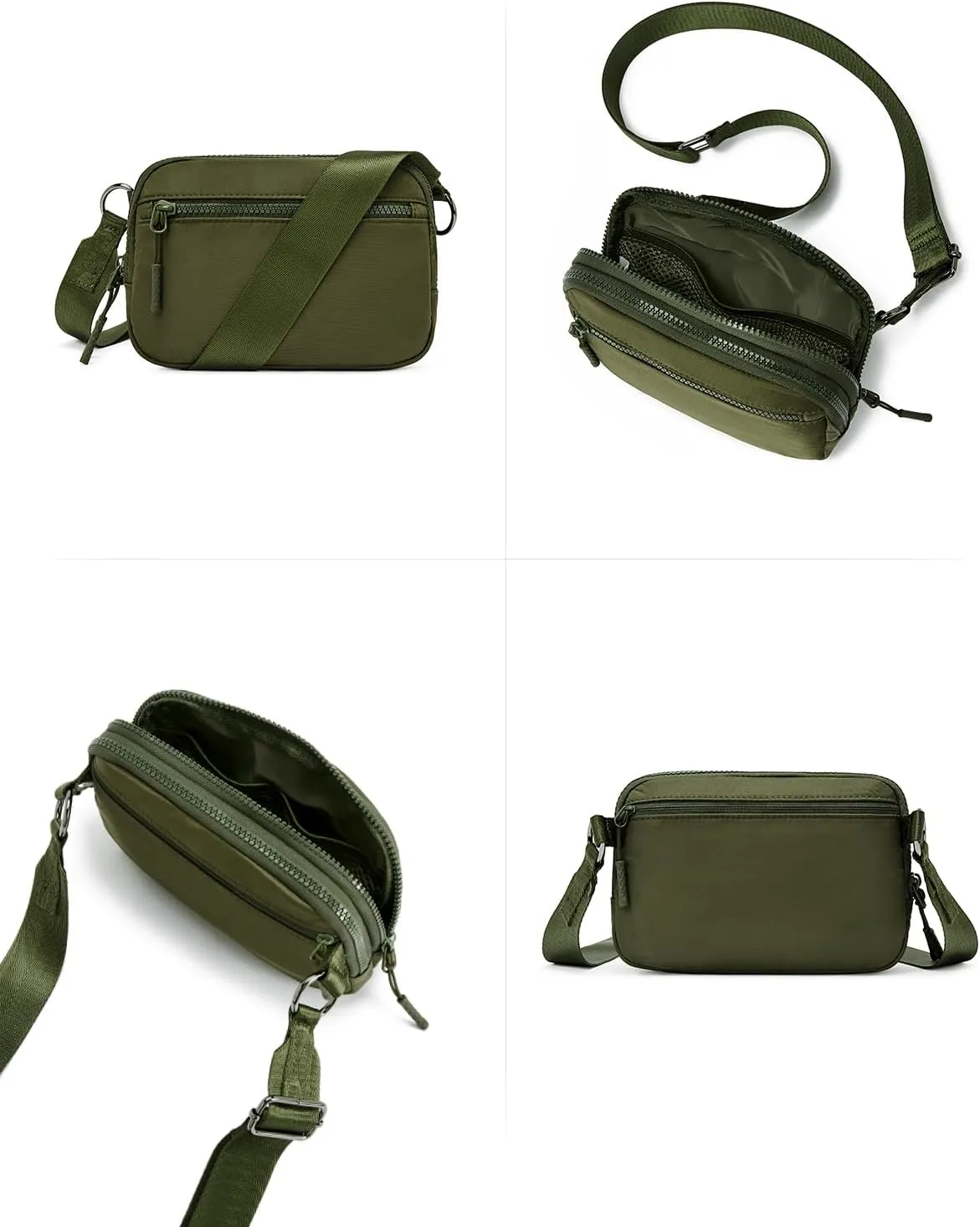 WESTBRONCO Small Crossbody Bags for Women Nylon with Adjustable Strap, Mini Crossbody Purse, Shoulder Bag Traveling Workout