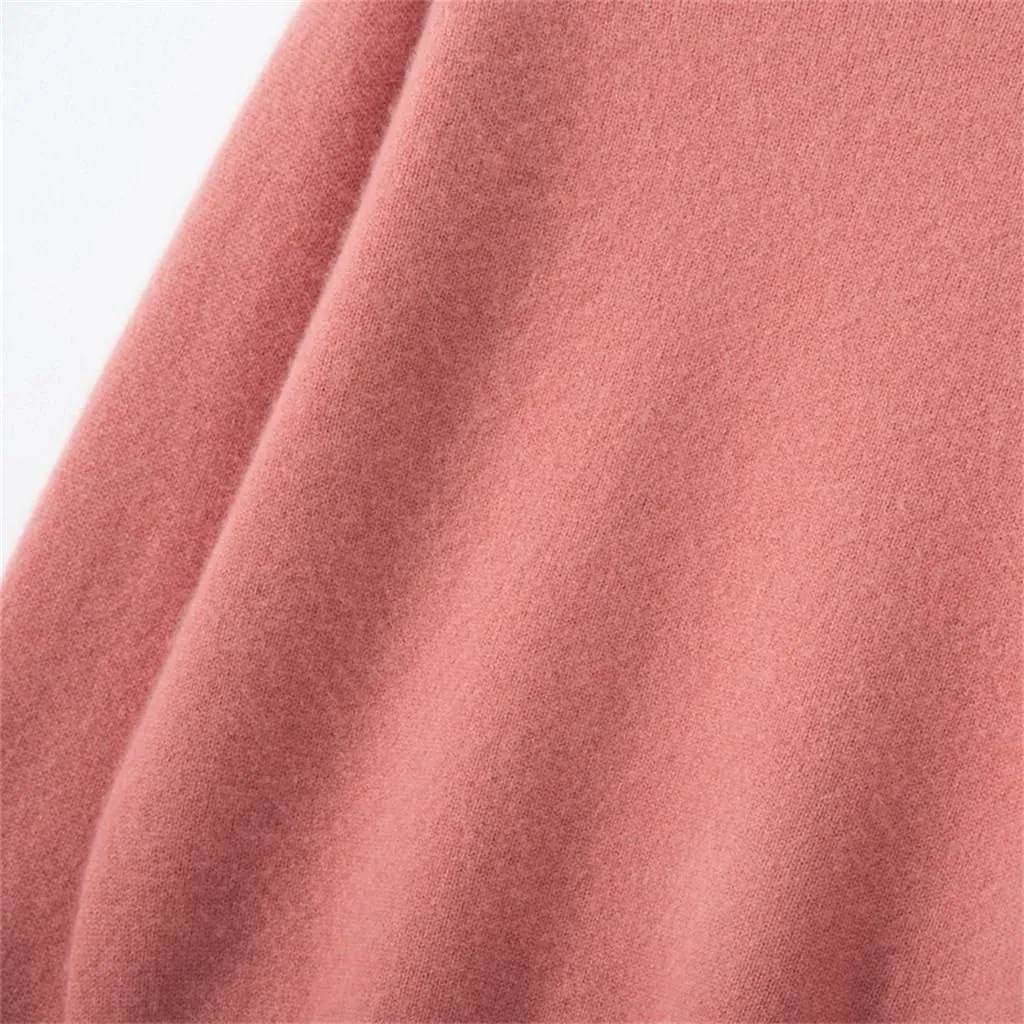 Winter Scarf Sweater Women Cashmere Knitted Pullover Soft Warm Women Long Sleeve(OneColor,2XL)