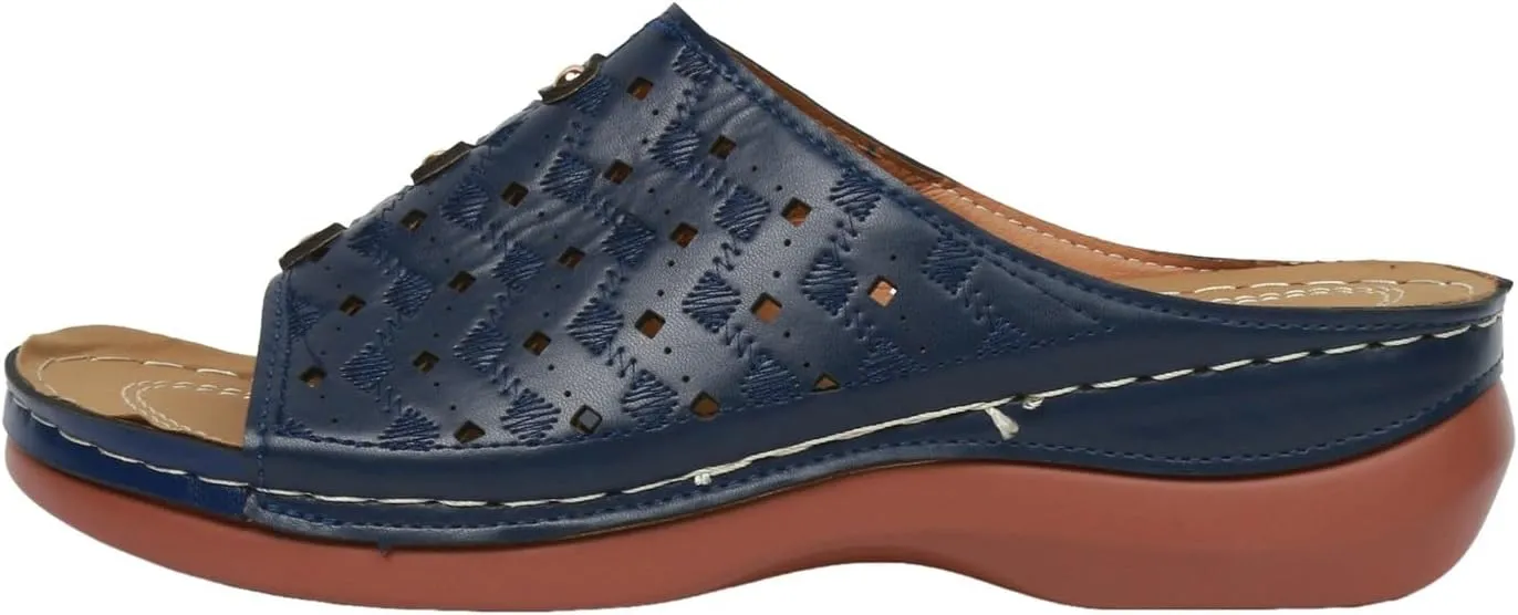 Women Shoes Wedge Heel Sandals Fashionable One Foot Wear Can Correct Arch Bohemian Sandals