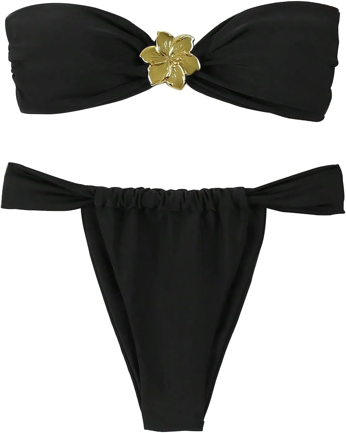 Women's Bandeau Strapless Bikini Sets Sexy Brazilian Swimsuits 2 Pieces