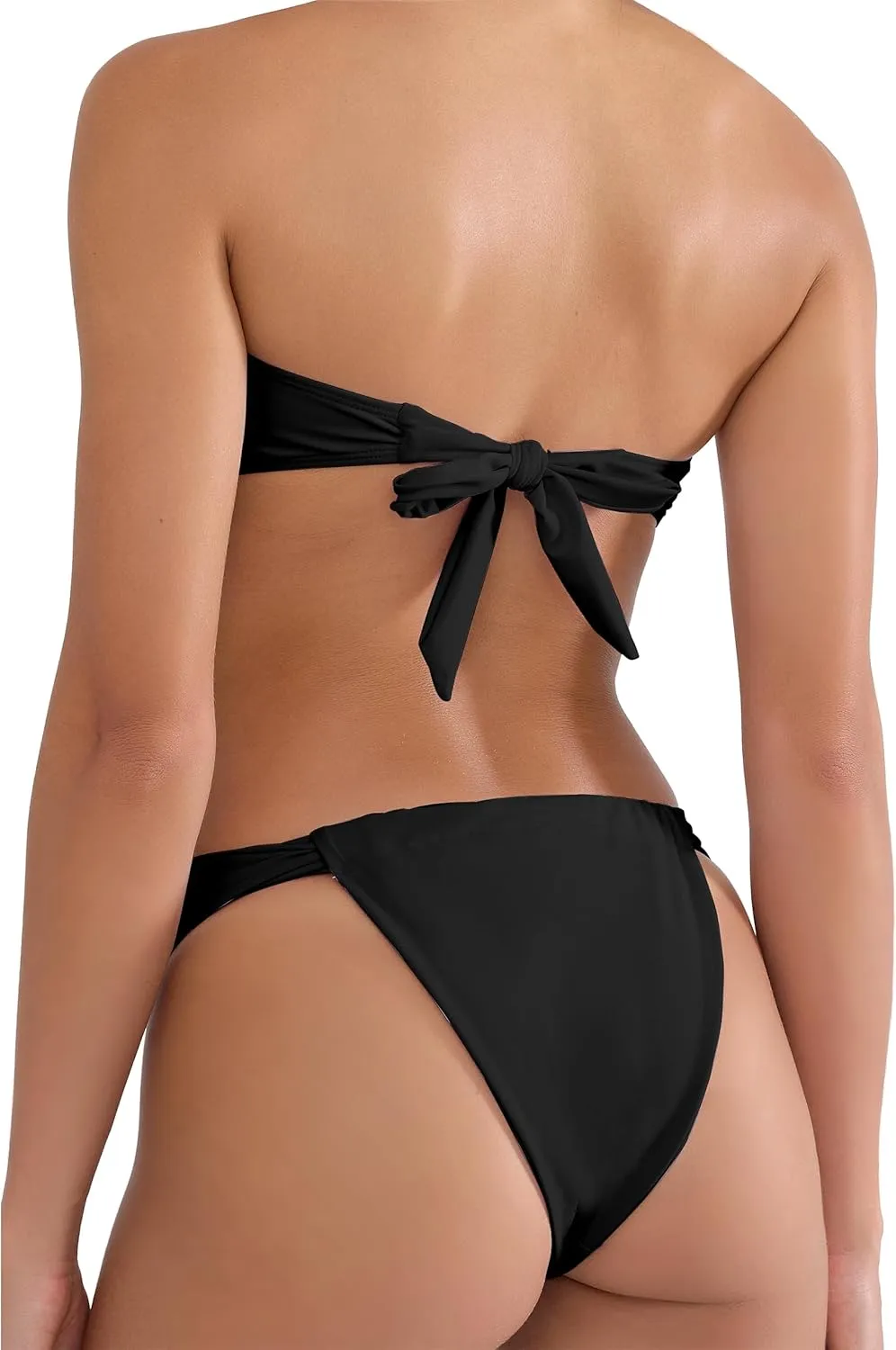 Women's Bandeau Strapless Bikini Sets Sexy Brazilian Swimsuits 2 Pieces