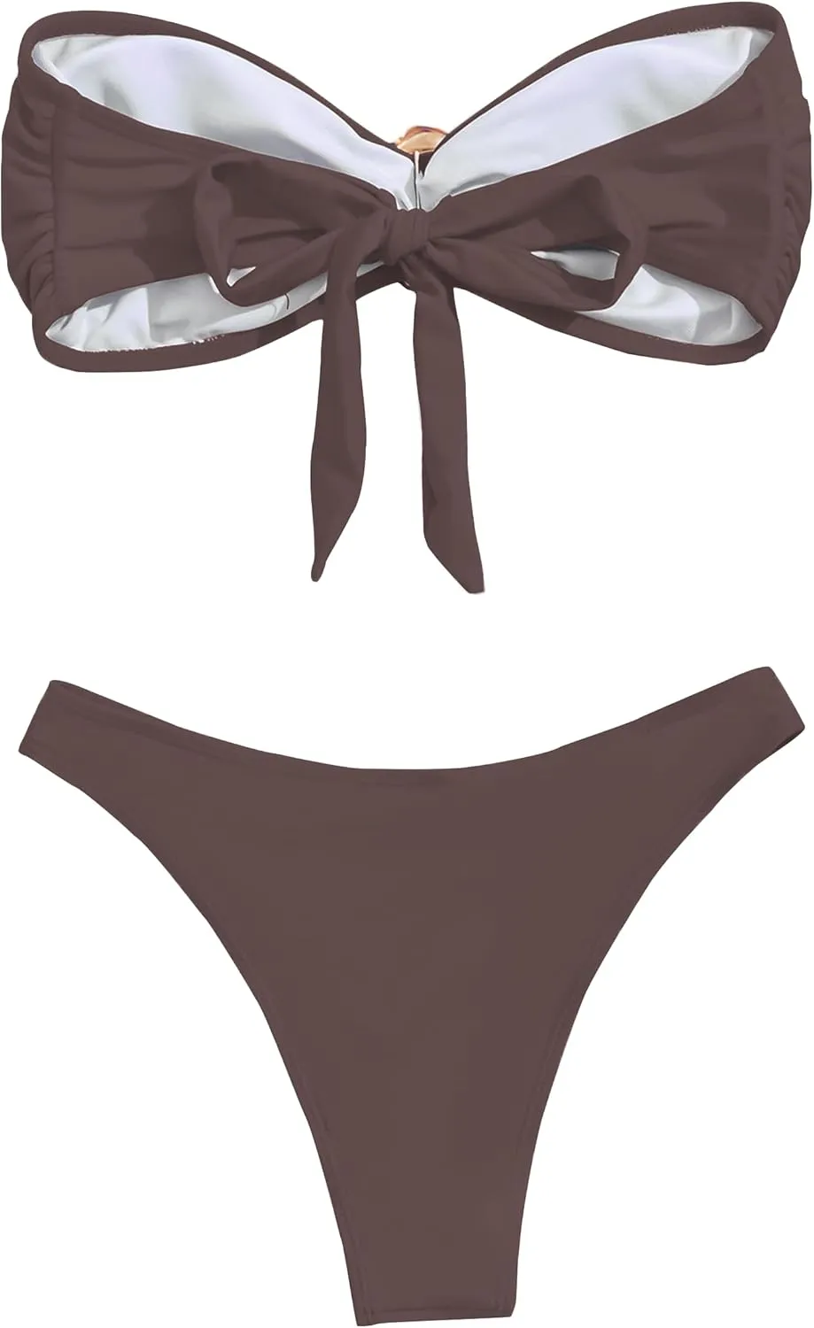 Women's Bandeau Strapless Bikini Sets Sexy Brazilian Swimsuits 2 Pieces