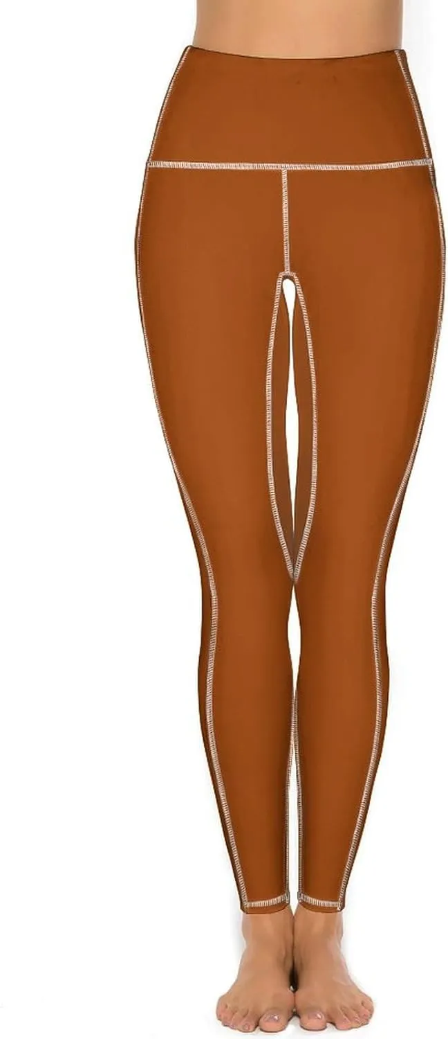 Women's High Waist Yoga Leggings with 2 Pockets Tummy Control Workout Running Yoga Pants