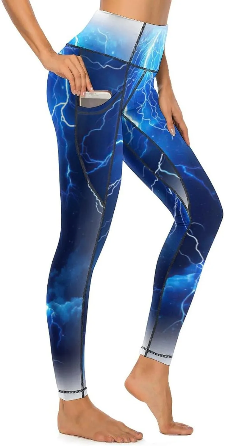 Women's Novelty High Waist Yoga Leggings Tummy Control Workout Running 4 Way Stretch Yoga Pants