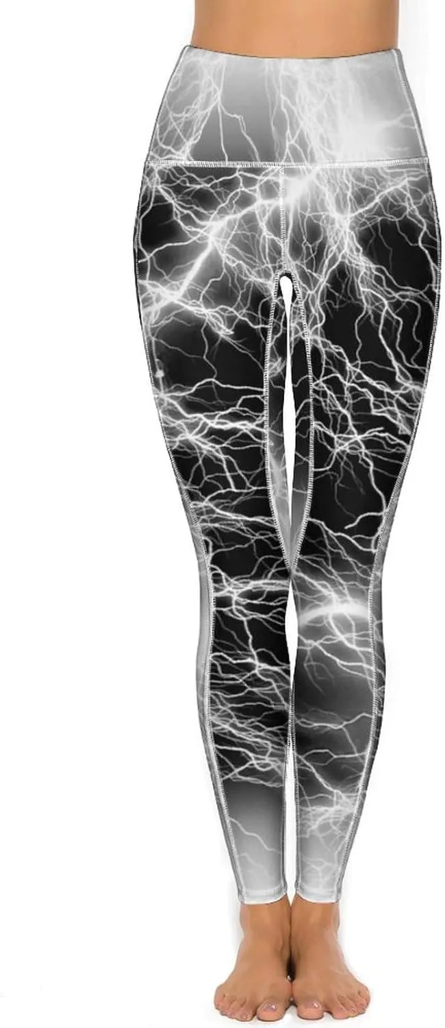 Women's Novelty High Waist Yoga Leggings Tummy Control Workout Running 4 Way Stretch Yoga Pants