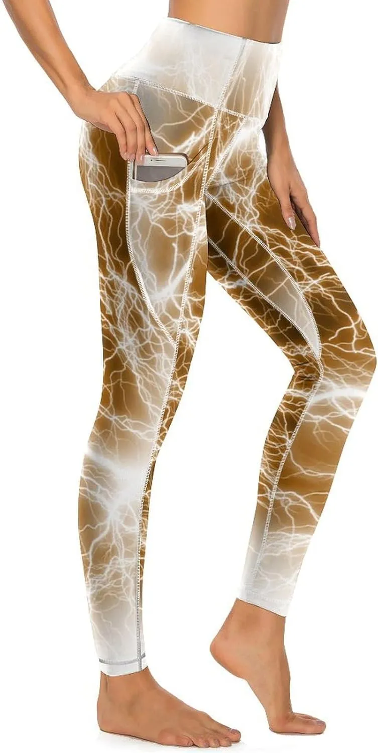 Women's Novelty High Waist Yoga Leggings Tummy Control Workout Running 4 Way Stretch Yoga Pants
