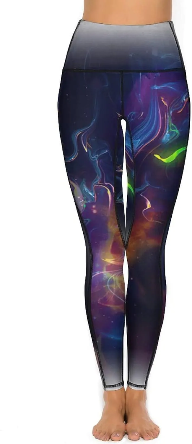 Women's Novelty High Waist Yoga Leggings Tummy Control Workout Running 4 Way Stretch Yoga Pants