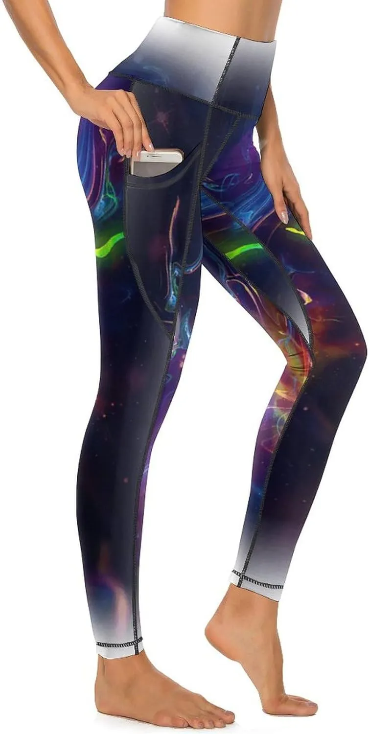Women's Novelty High Waist Yoga Leggings Tummy Control Workout Running 4 Way Stretch Yoga Pants