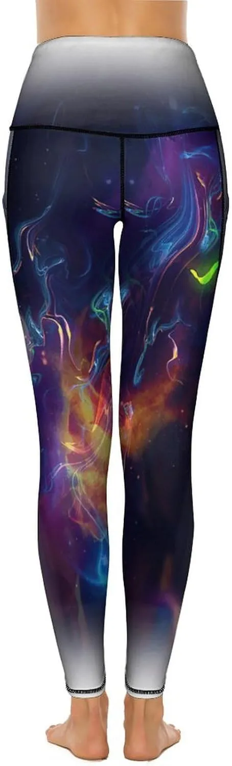 Women's Novelty High Waist Yoga Leggings Tummy Control Workout Running 4 Way Stretch Yoga Pants