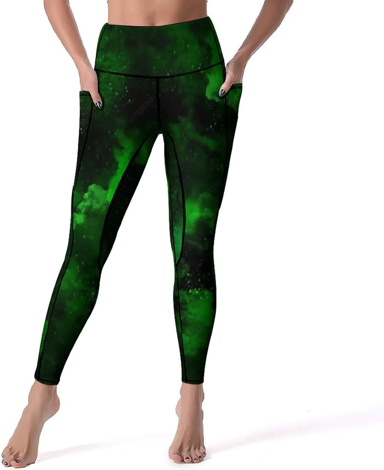 Women's Novelty High Waist Yoga Leggings Tummy Control Workout Running 4 Way Stretch Yoga Pants