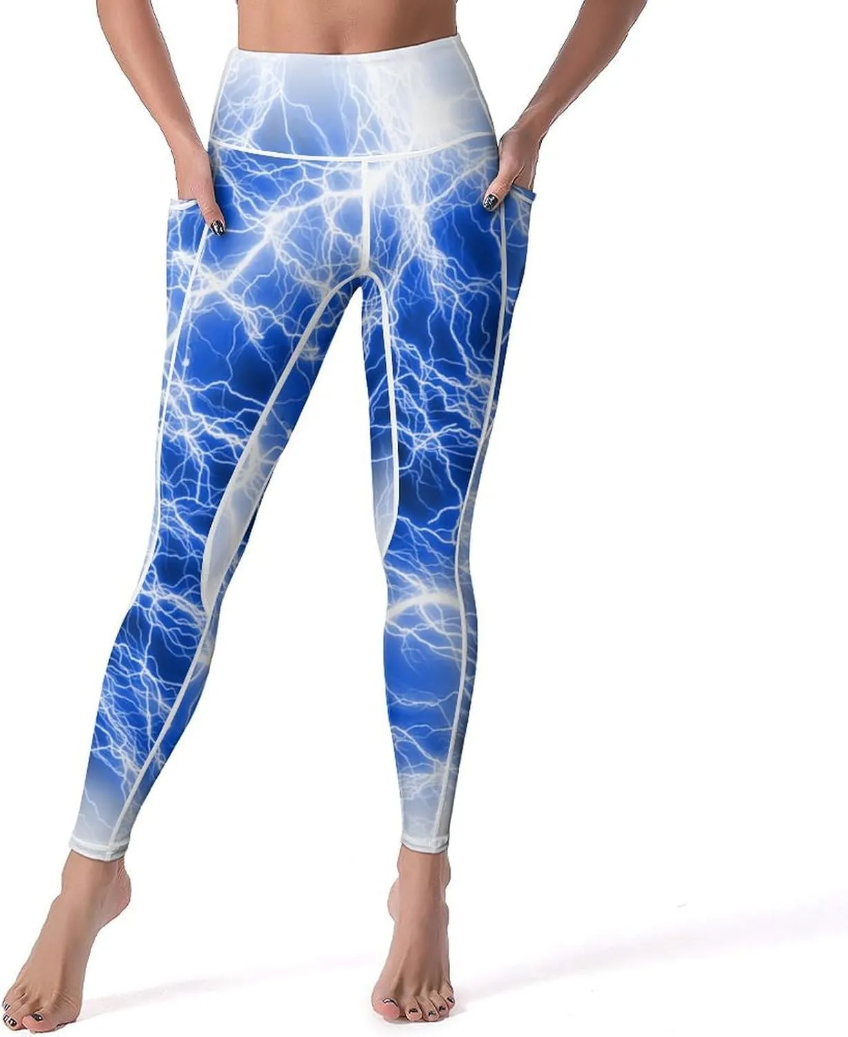 Women's Novelty High Waist Yoga Leggings Tummy Control Workout Running 4 Way Stretch Yoga Pants