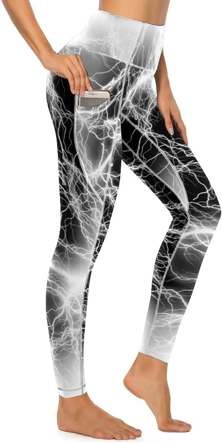 Women's Novelty High Waist Yoga Leggings Tummy Control Workout Running 4 Way Stretch Yoga Pants