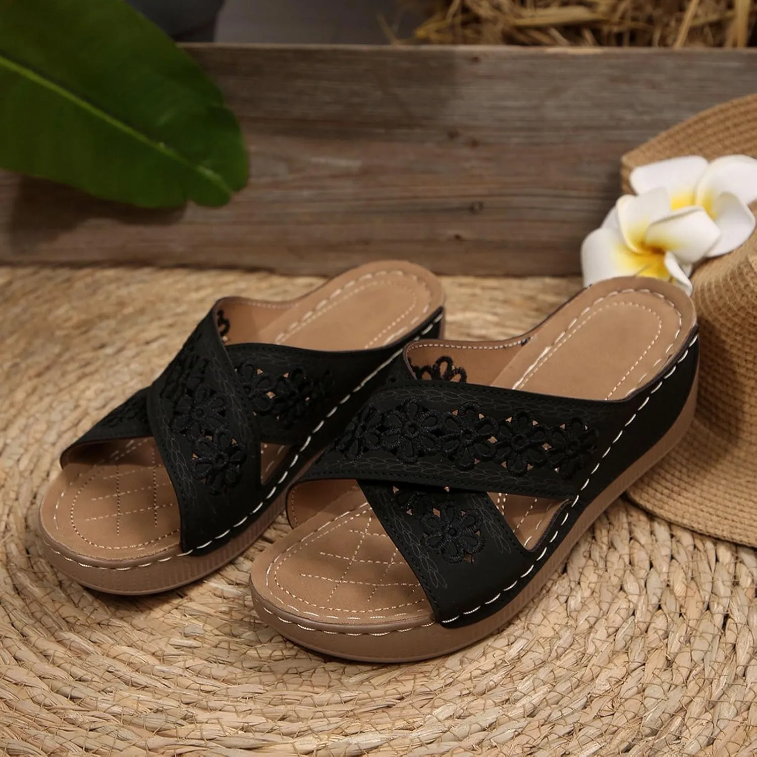 Womens Sandals Orthopedic Wedge Sandals For Women Dressy Summer Comfortable Walking Dressy For Women 2025 Beach Shoes
