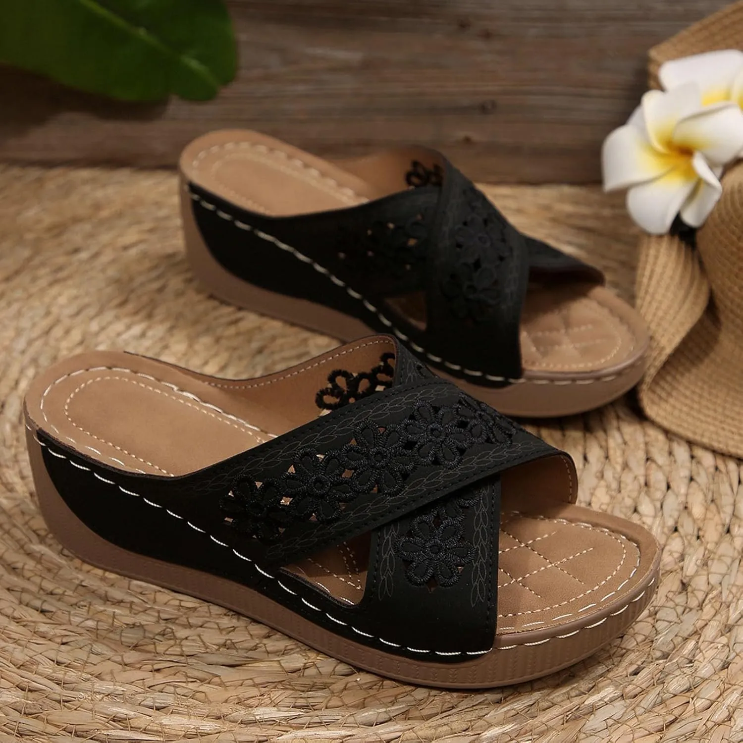 Womens Sandals Orthopedic Wedge Sandals For Women Dressy Summer Comfortable Walking Dressy For Women 2025 Beach Shoes
