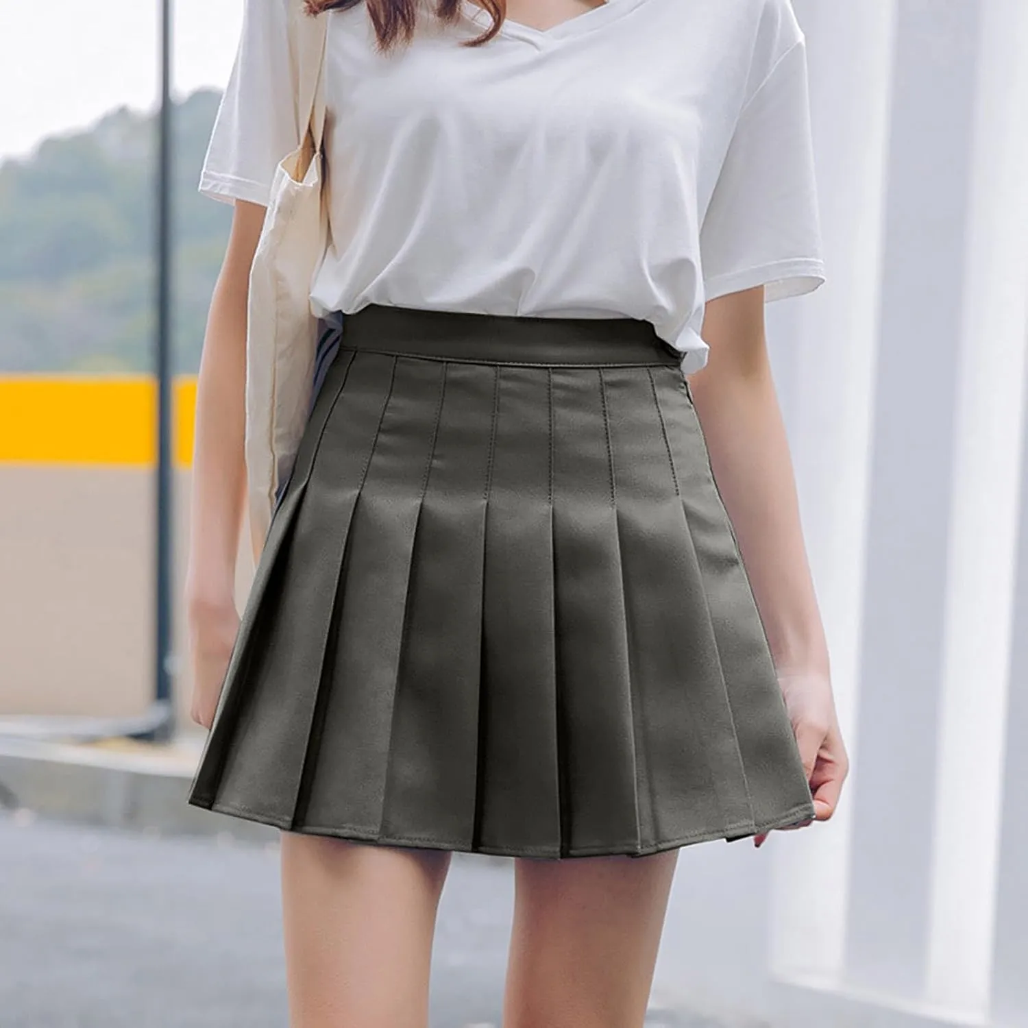 Women's Tennis Skirts Summer High Waist Tiered Athletic Skirts Golf Yoga