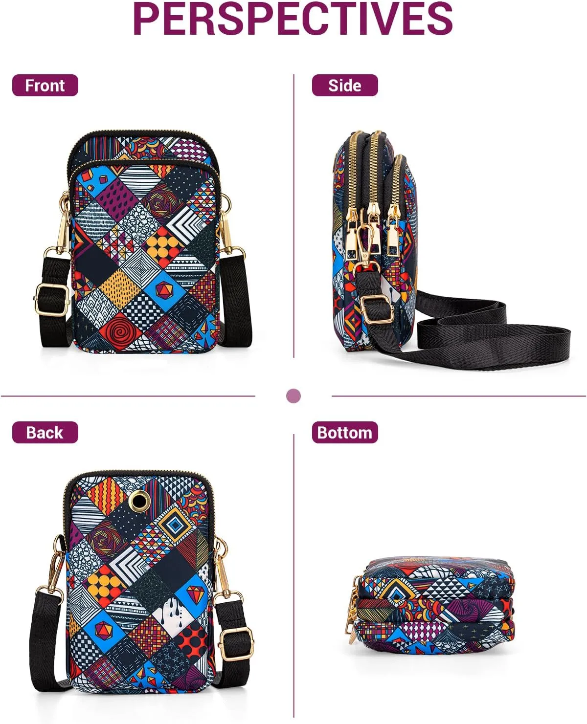 YINHEXI Small Crossbody Bags for Women, Mini Cell Phone Wallet Purse, Shoulder Bag for Women and Men