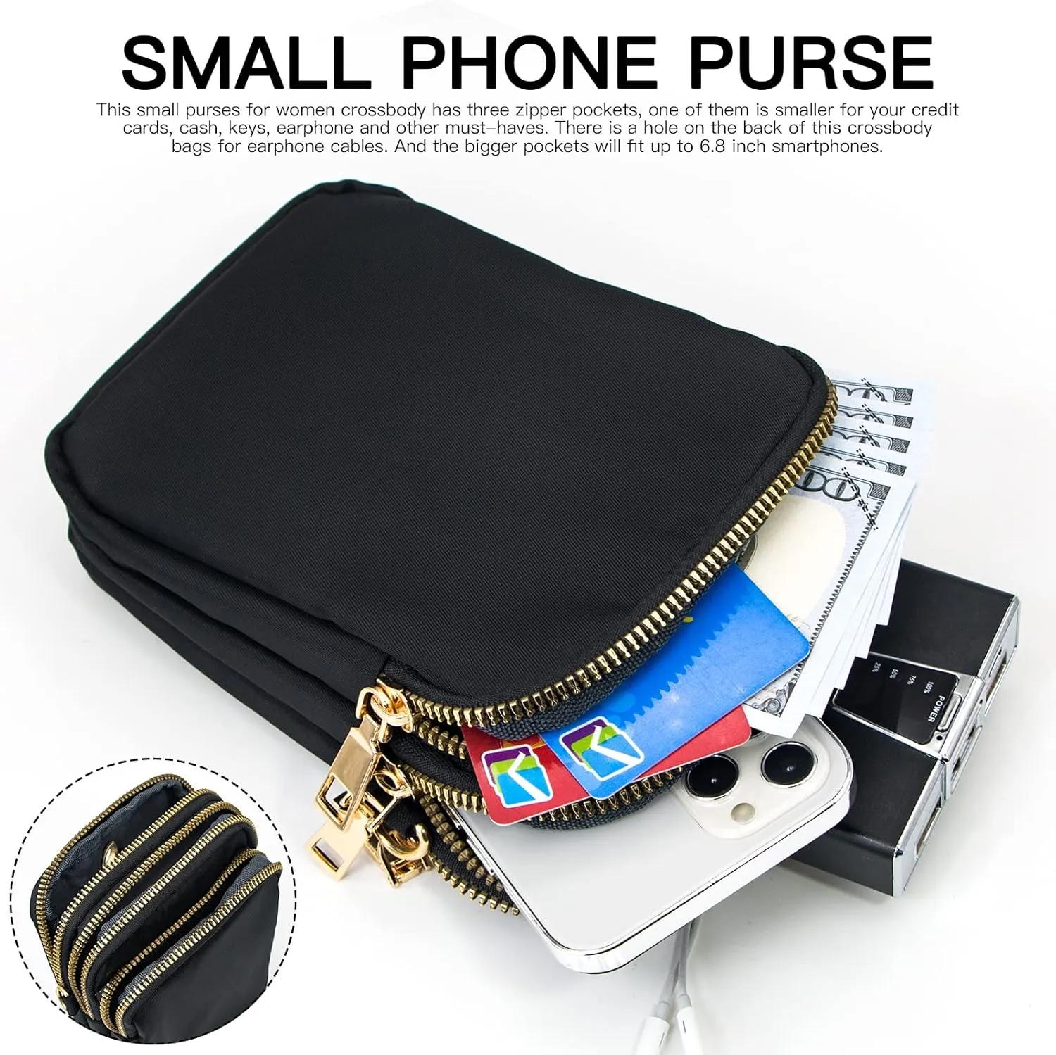 YINHEXI Small Crossbody Bags for Women, Mini Cell Phone Wallet Purse, Shoulder Bag for Women and Men