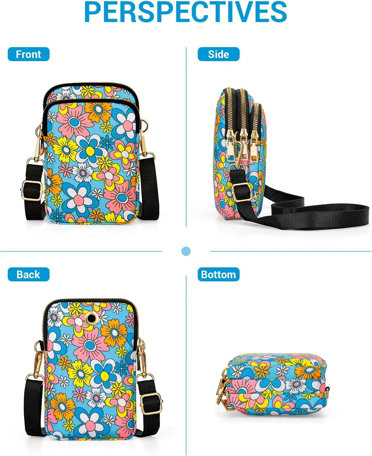 YINHEXI Small Crossbody Bags for Women, Mini Cell Phone Wallet Purse, Shoulder Bag for Women and Men