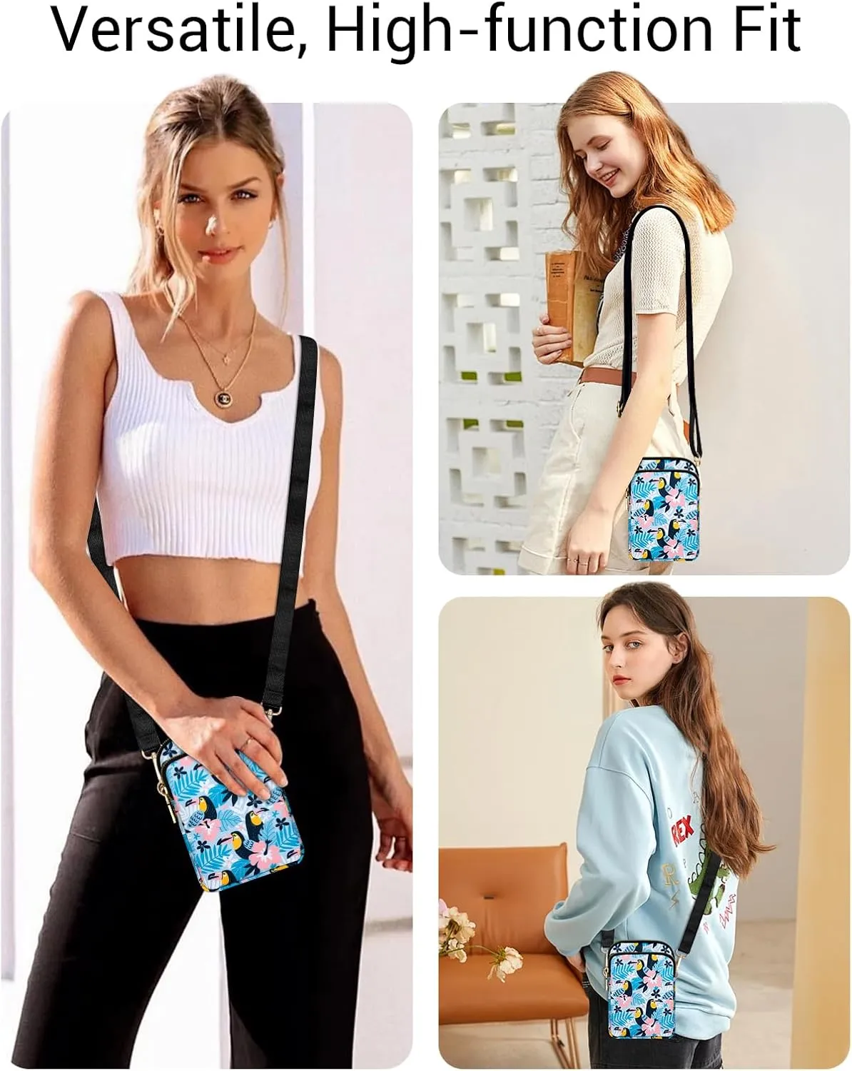 YINHEXI Small Crossbody Bags for Women, Mini Cell Phone Wallet Purse, Shoulder Bag for Women and Men