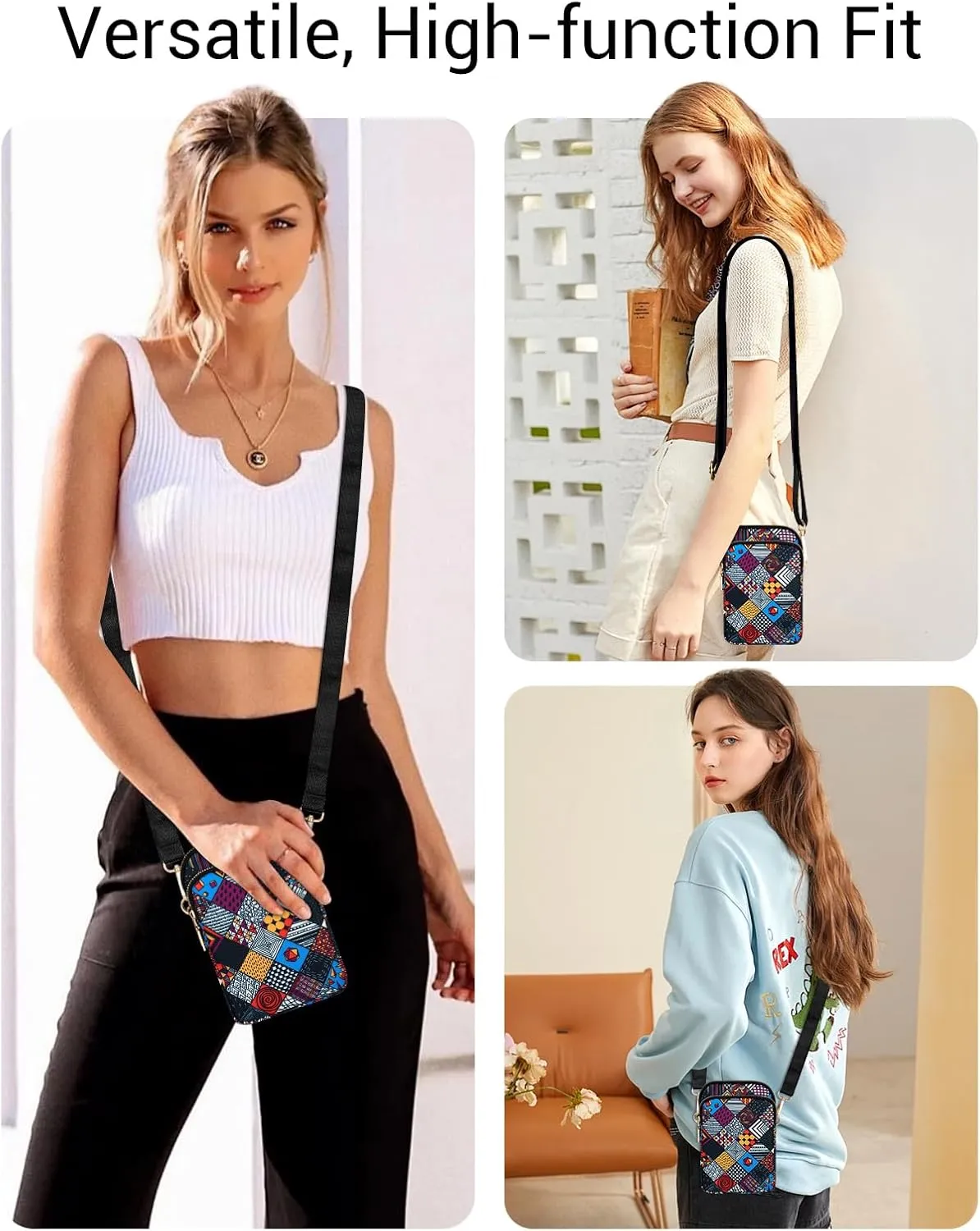 YINHEXI Small Crossbody Bags for Women, Mini Cell Phone Wallet Purse, Shoulder Bag for Women and Men